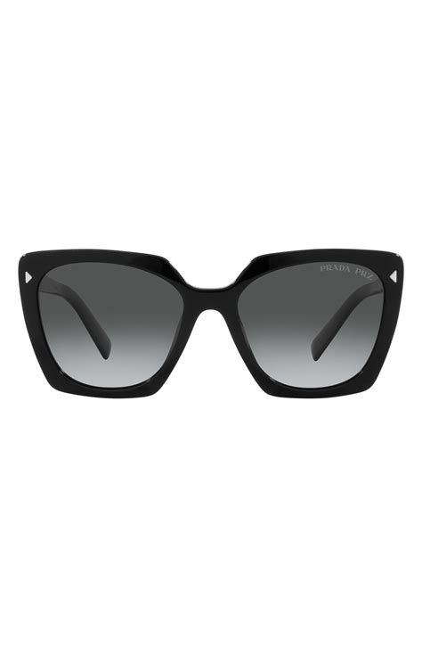 prada 49mm rectangle sunglasses|prada 55mm square sunglasses.